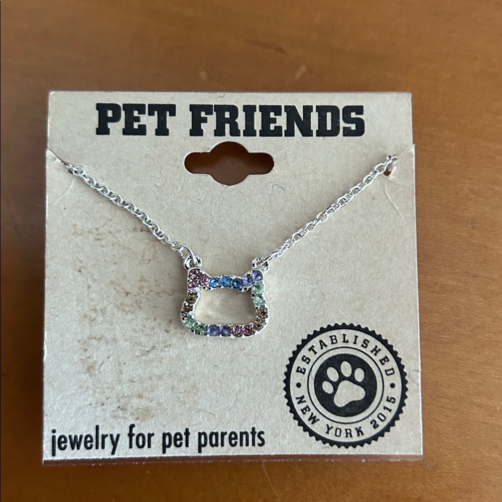 Elegant Multi Color Cat Necklace